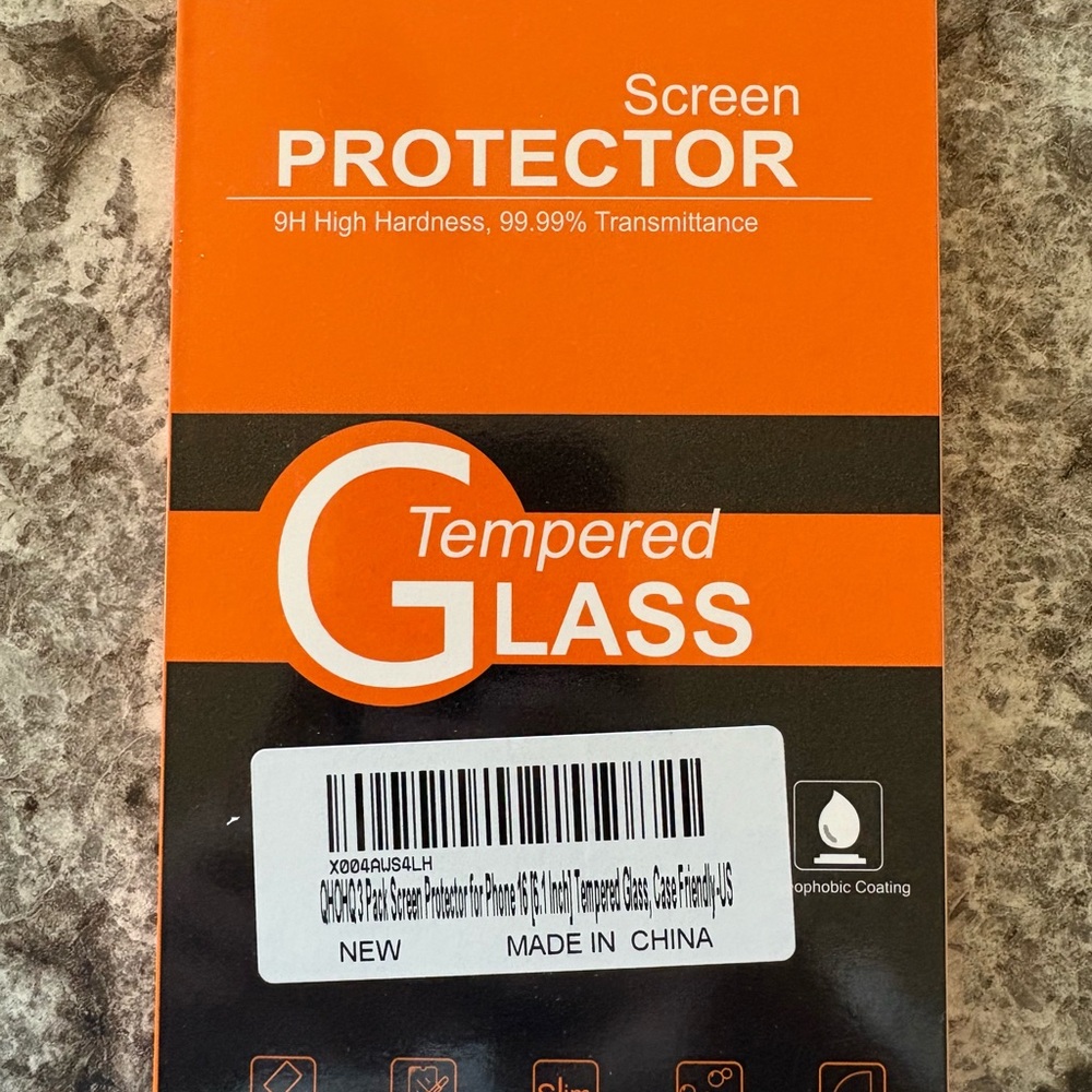 iPhone 16 Tempered Glass Screen Protector